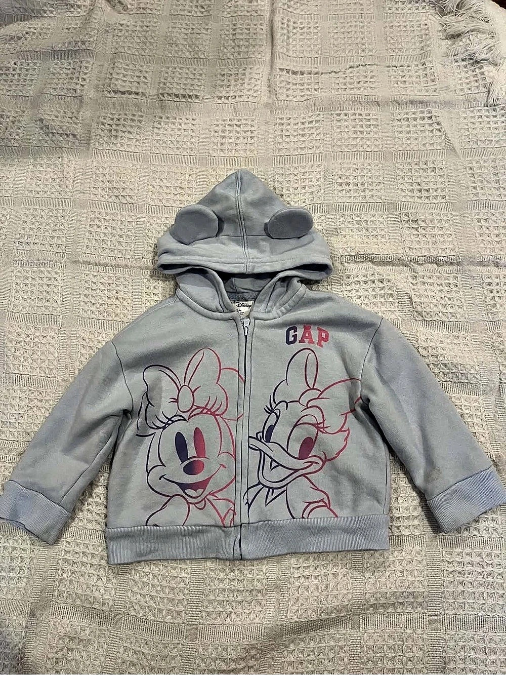 GAP Disney Mickey & Minnie hoodie jacket Gray Mickey & Minnie Hoodie Jacket
